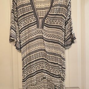 Tunic Black and White Size S
